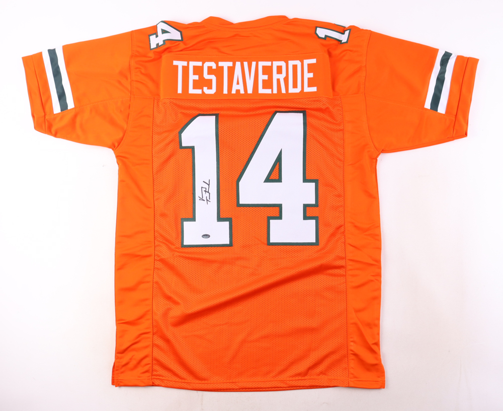 Vinny Testaverde Signed Jersey (Schwartz) at PristineAuction.com Vinny Testaverde Signed Jersey (Schwartz) at PristineAuction.com