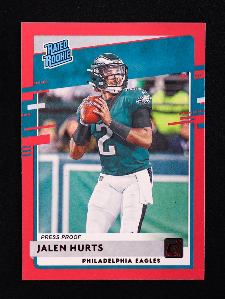 Jalen Hurts 2020 Donruss Press Proof Red #314 RR RC at PristineAuction.com Jalen Hurts 2020 Donruss Press Proof Red #314 RR RC at PristineAuction.com
