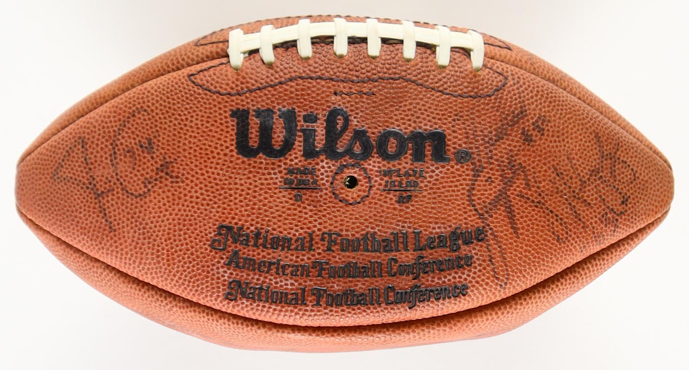 1980's Bears Official NFL Football with Display Case Team-Signed by (15) with Mike Ditka, Dan Hampton, Richard Dent, William Perry (JSA) at PristineAuction.com 1980's Bears Official NFL Football with Display Case Team-Signed by (15) with Mike Ditka, Dan Hampton, Richard Dent, William Perry (JSA) at PristineAuction.com