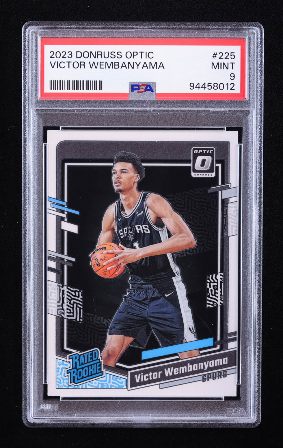 Victor Wembanyama 2023 Donruss Optic RR #225 RC (PSA 9) at PristineAuction.com Victor Wembanyama 2023 Donruss Optic RR #225 RC (PSA 9) at PristineAuction.com