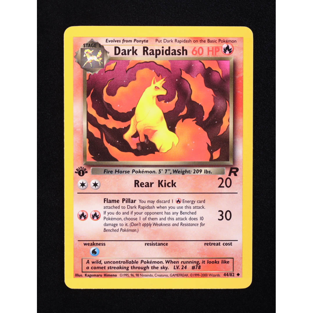 Carta Pokémon Dark Rapidash - Team Rocket (44) - Rara - 3