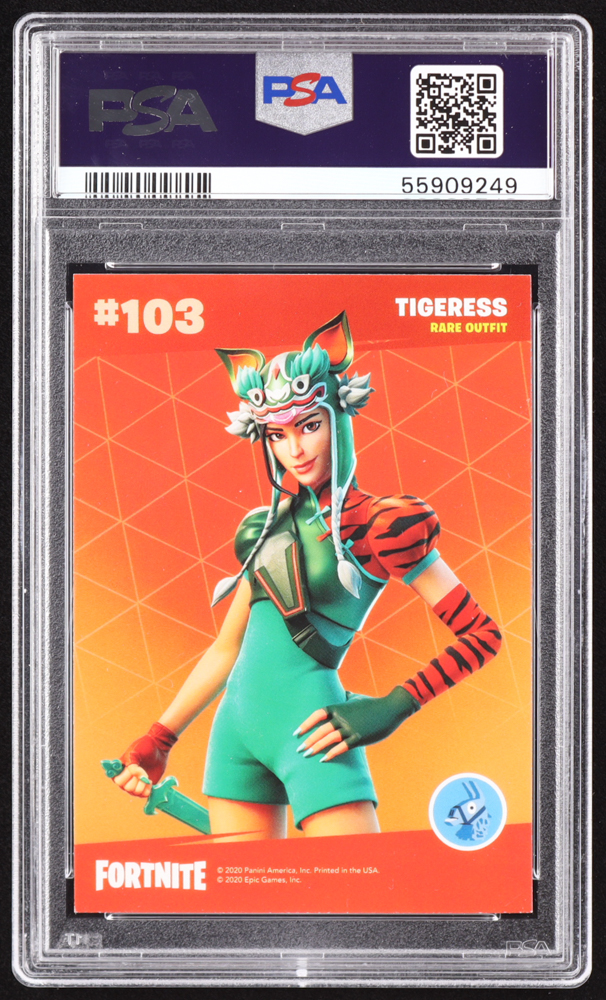 Tigress 2020 Panini Fortnite Series 2 #103 R (PSA 9) at PristineAuction.com Tigress 2020 Panini Fortnite Series 2 #103 R (PSA 9) at PristineAuction.com
