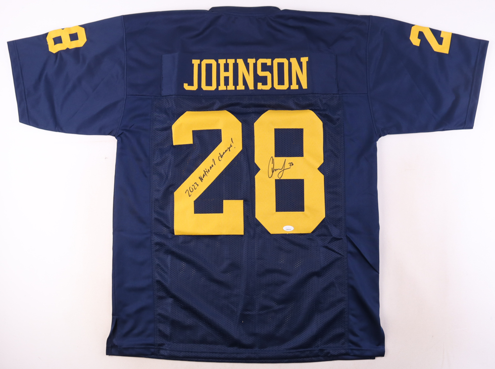 Quinten Johnson Signed Jersey Inscribed "2023 National Champs!" (JSA) at PristineAuction.com Quinten Johnson Signed Jersey Inscribed "2023 National Champs!" (JSA) at PristineAuction.com