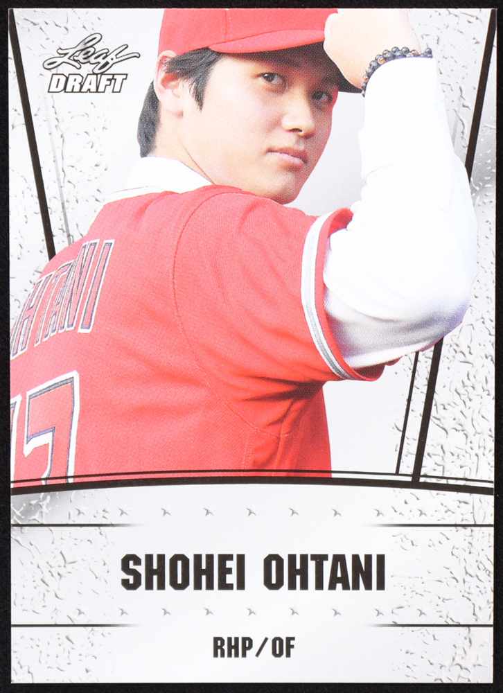 Shohei Ohtani 2018 Leaf Ohtani Draft Silver #DS01 RC at PristineAuction.com Shohei Ohtani 2018 Leaf Ohtani Draft Silver #DS01 RC at PristineAuction.com
