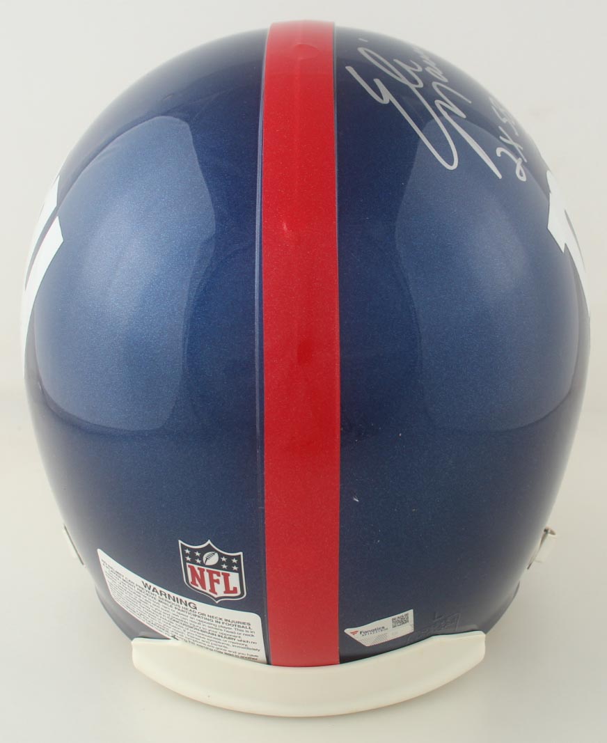 Eli Manning Signed Giants Full-Size Authentic On-Field Helmet Inscribed "2x SB Champ" (Fanatics) at PristineAuction.com Eli Manning Signed Giants Full-Size Authentic On-Field Helmet Inscribed "2x SB Champ" (Fanatics) at PristineAuction.com