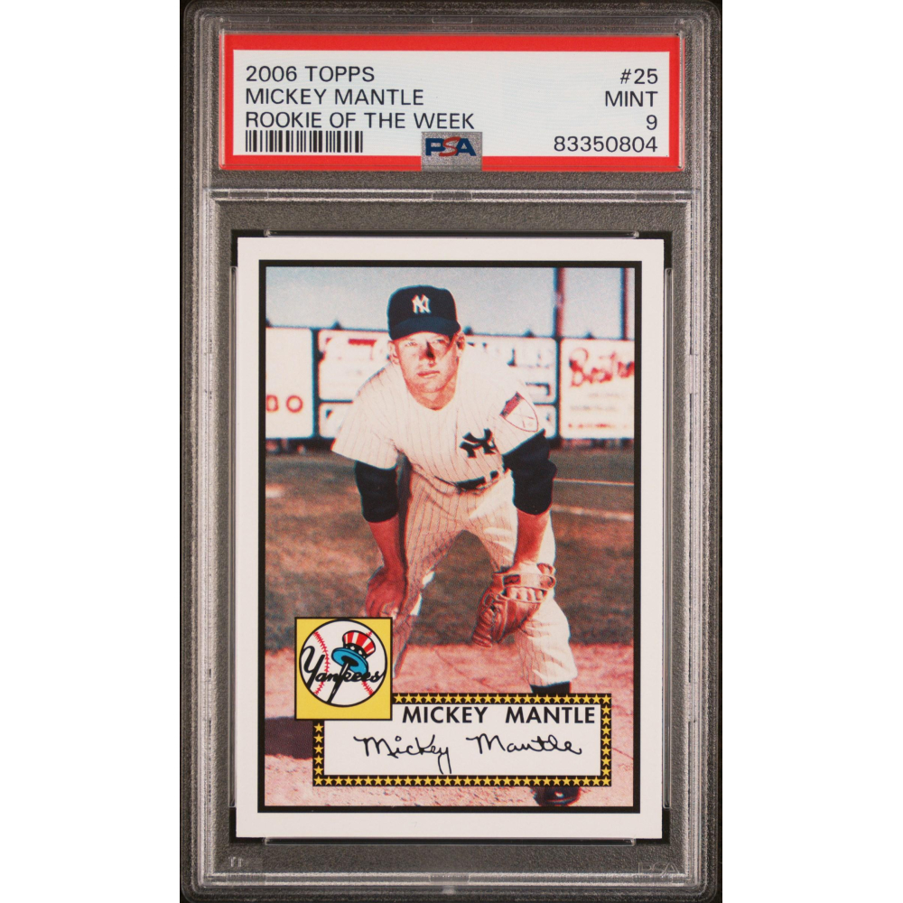 Mickey Mantle 2006 Topps Rookie of the Week #25 (PSA 9) at PristineAuction.com