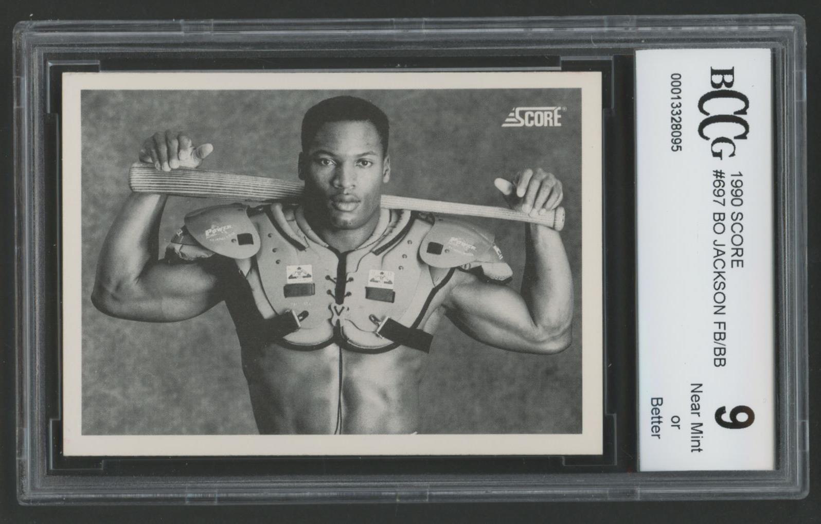Bo Jackson 1990 Score #697 FB/BB (BCCG 9) at PristineAuction.com Bo Jackson 1990 Score #697 FB/BB (BCCG 9) at PristineAuction.com