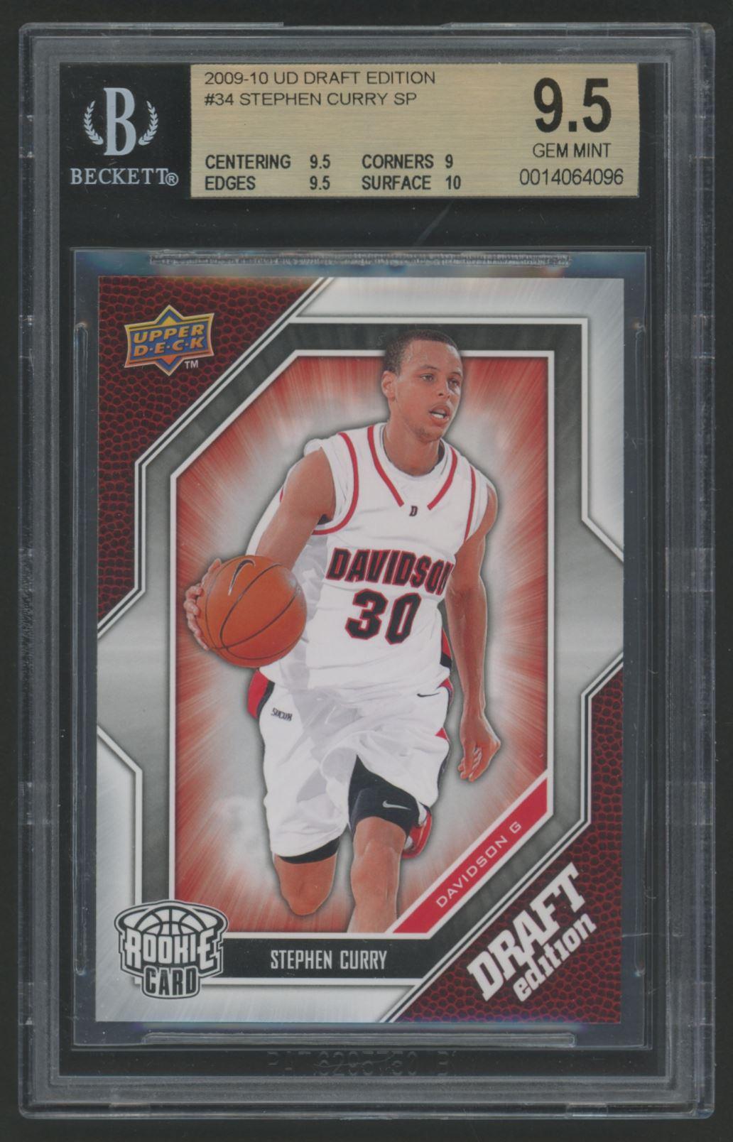 Stephen Curry 2009-10 Upper Deck Draft Edition #34 SP RC (BGS 9.5) at PristineAuction.com Stephen Curry 2009-10 Upper Deck Draft Edition #34 SP RC (BGS 9.5) at PristineAuction.com