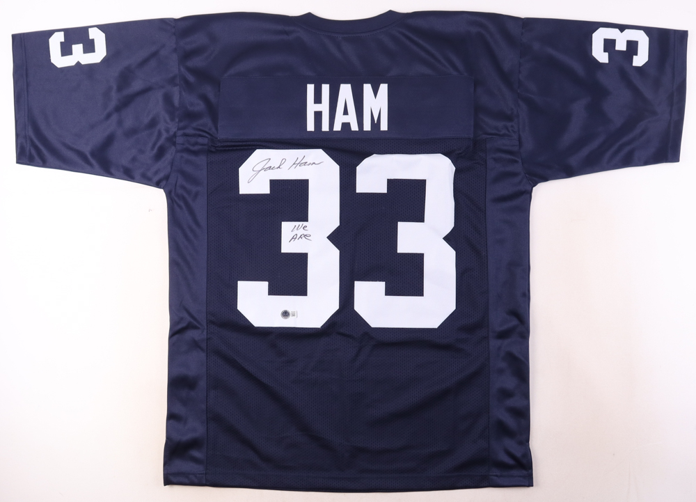 Jack Ham Signed Jersey Inscribed "We Are" (Beckett) at PristineAuction.com Jack Ham Signed Jersey Inscribed "We Are" (Beckett) at PristineAuction.com