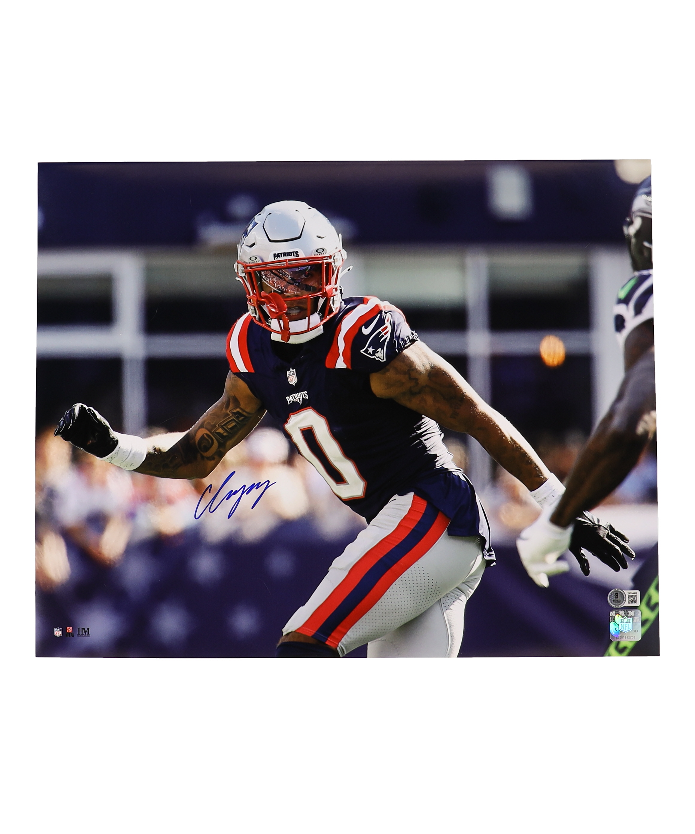 Christian Gonzalez Signed Patriots 16x20 Photo (Beckett) at PristineAuction.com Christian Gonzalez Signed Patriots 16x20 Photo (Beckett) at PristineAuction.com