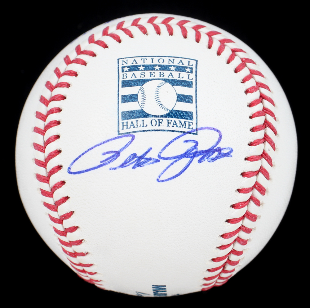 Pete Rose Signed OML Hall of Fame Logo Baseball Inscribed "Sorry I Bet On Baseball" (JSA) at PristineAuction.com Pete Rose Signed OML Hall of Fame Logo Baseball Inscribed "Sorry I Bet On Baseball" (JSA) at PristineAuction.com