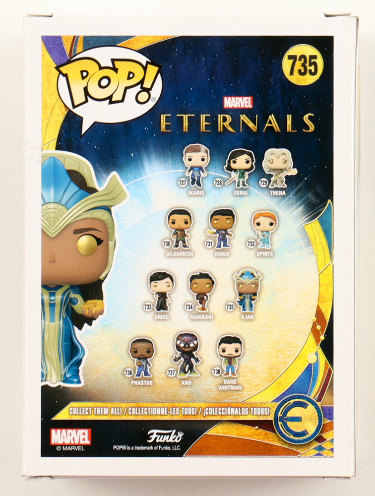 Chloe Zhao Signed "Eternals" #735 Ajak Bobble-Head Funko Pop! Vinyl Figure (PSA) at PristineAuction.com Chloe Zhao Signed "Eternals" #735 Ajak Bobble-Head Funko Pop! Vinyl Figure (PSA) at PristineAuction.com