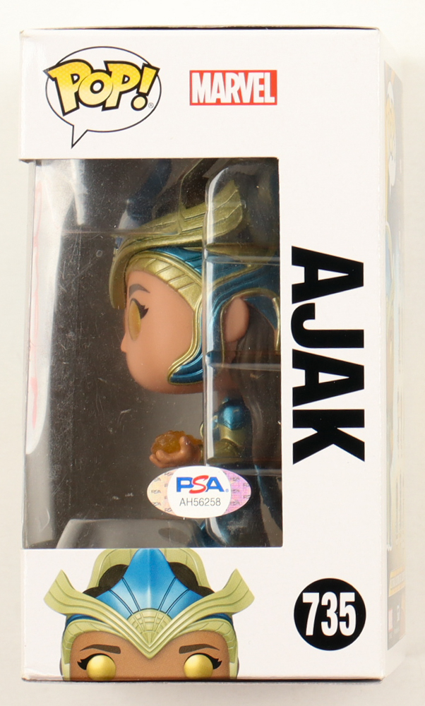 Chloe Zhao Signed "Eternals" #735 Ajak Bobble-Head Funko Pop! Vinyl Figure (PSA) at PristineAuction.com Chloe Zhao Signed "Eternals" #735 Ajak Bobble-Head Funko Pop! Vinyl Figure (PSA) at PristineAuction.com