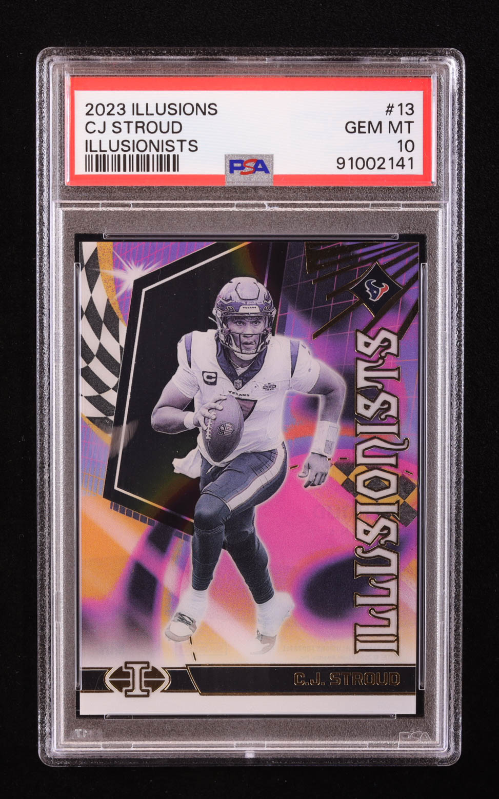 CJ Stroud 2023 Panini Illusions Illusionists #13 RC (PSA 10) at PristineAuction.com CJ Stroud 2023 Panini Illusions Illusionists #13 RC (PSA 10) at PristineAuction.com