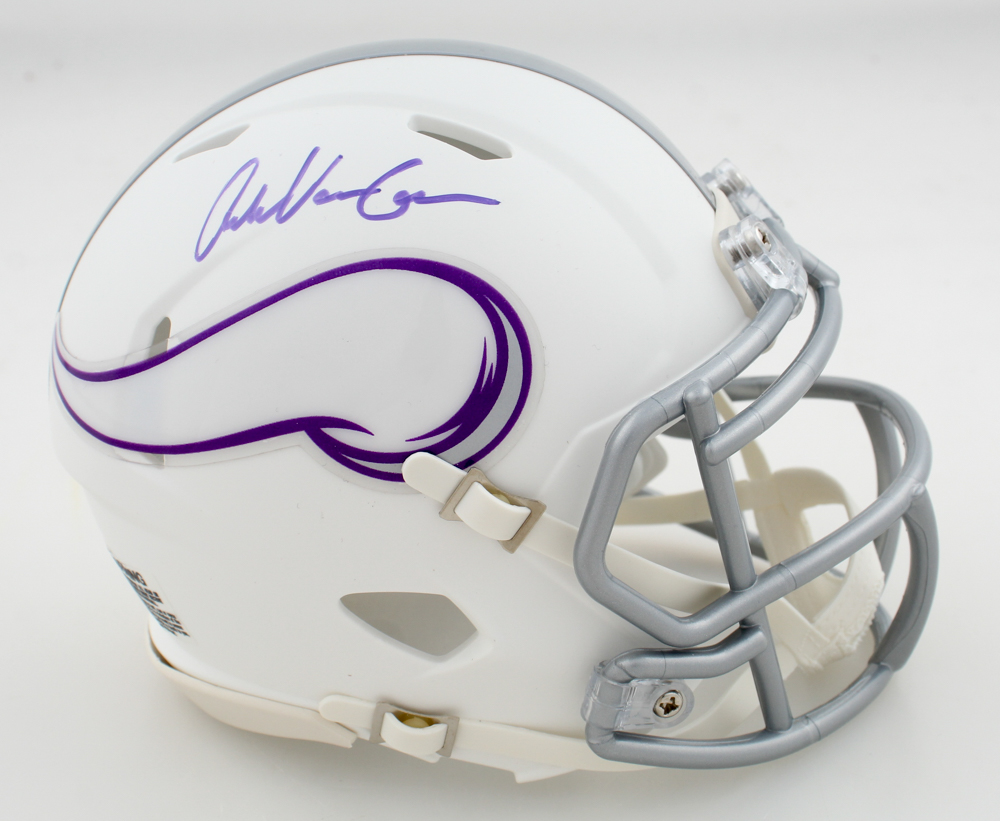 Andrew Van Ginkel Signed Vikings Salute to Service Alternate Speed Mini Helmet (JSA) at PristineAuction.com Andrew Van Ginkel Signed Vikings Salute to Service Alternate Speed Mini Helmet (JSA) at PristineAuction.com