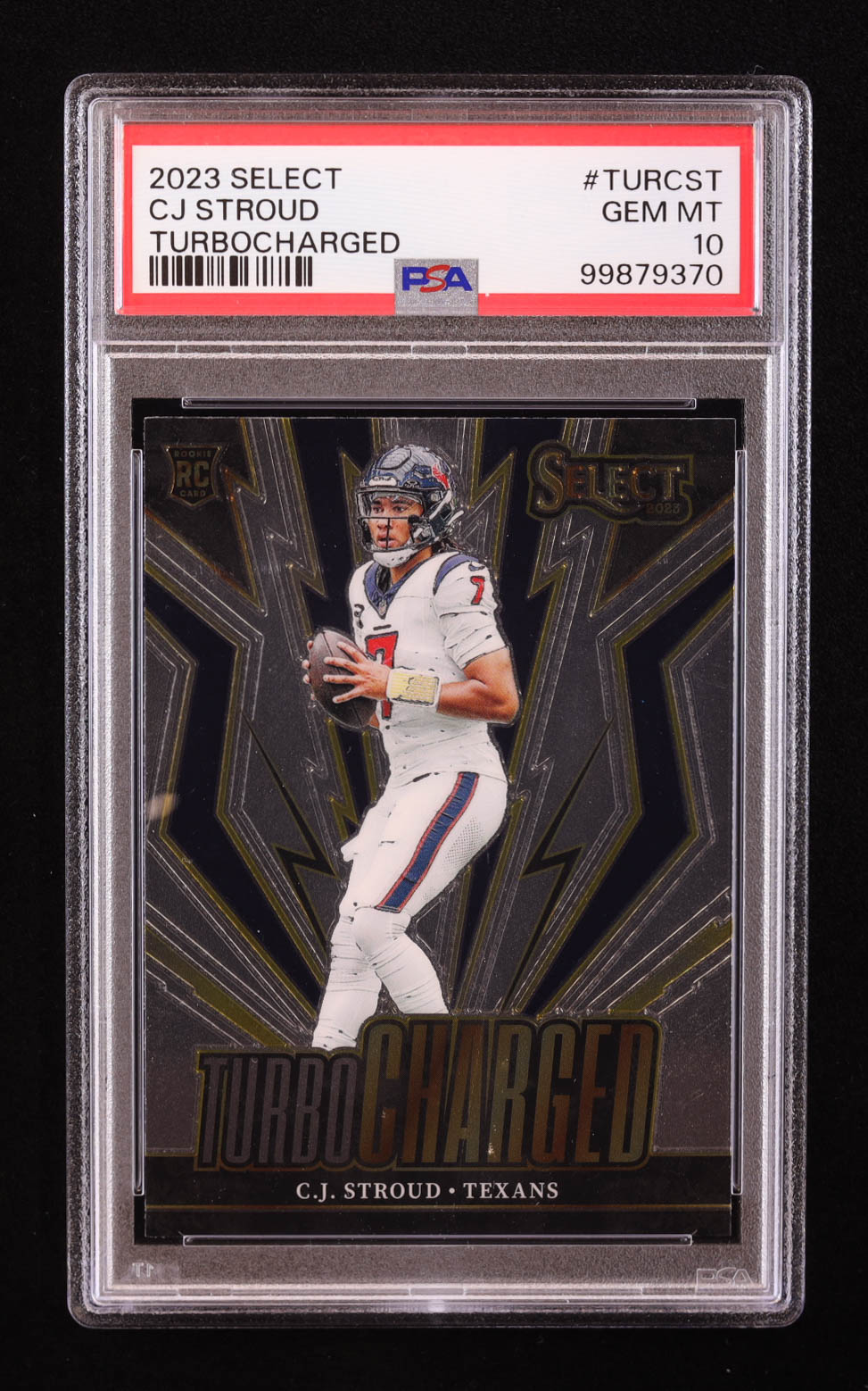 CJ Stroud 2023 Select Turbocharged #9 RC (PSA 10) at PristineAuction.com CJ Stroud 2023 Select Turbocharged #9 RC (PSA 10) at PristineAuction.com