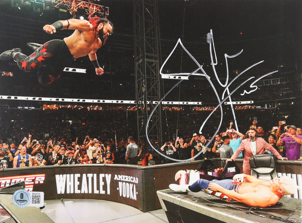 Jacob Fatu Signed WWE 7.5x10 Photo (Beckett) at PristineAuction.com Jacob Fatu Signed WWE 7.5x10 Photo (Beckett) at PristineAuction.com