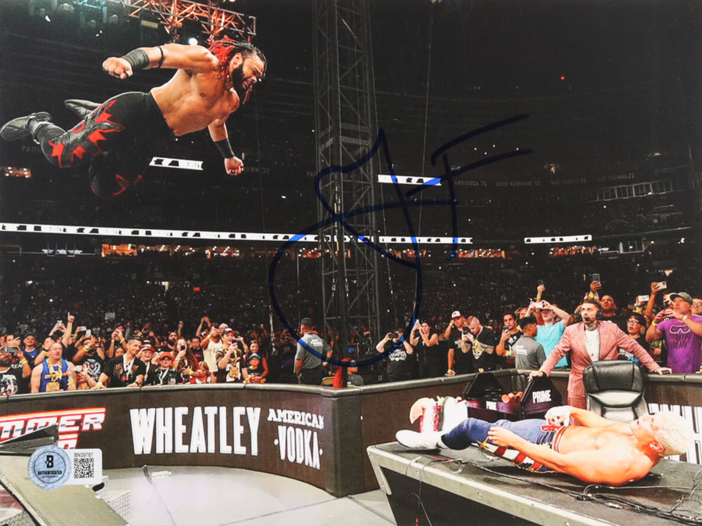 Jacob Fatu Signed WWE 7.5x10 Photo (Beckett) at PristineAuction.com Jacob Fatu Signed WWE 7.5x10 Photo (Beckett) at PristineAuction.com