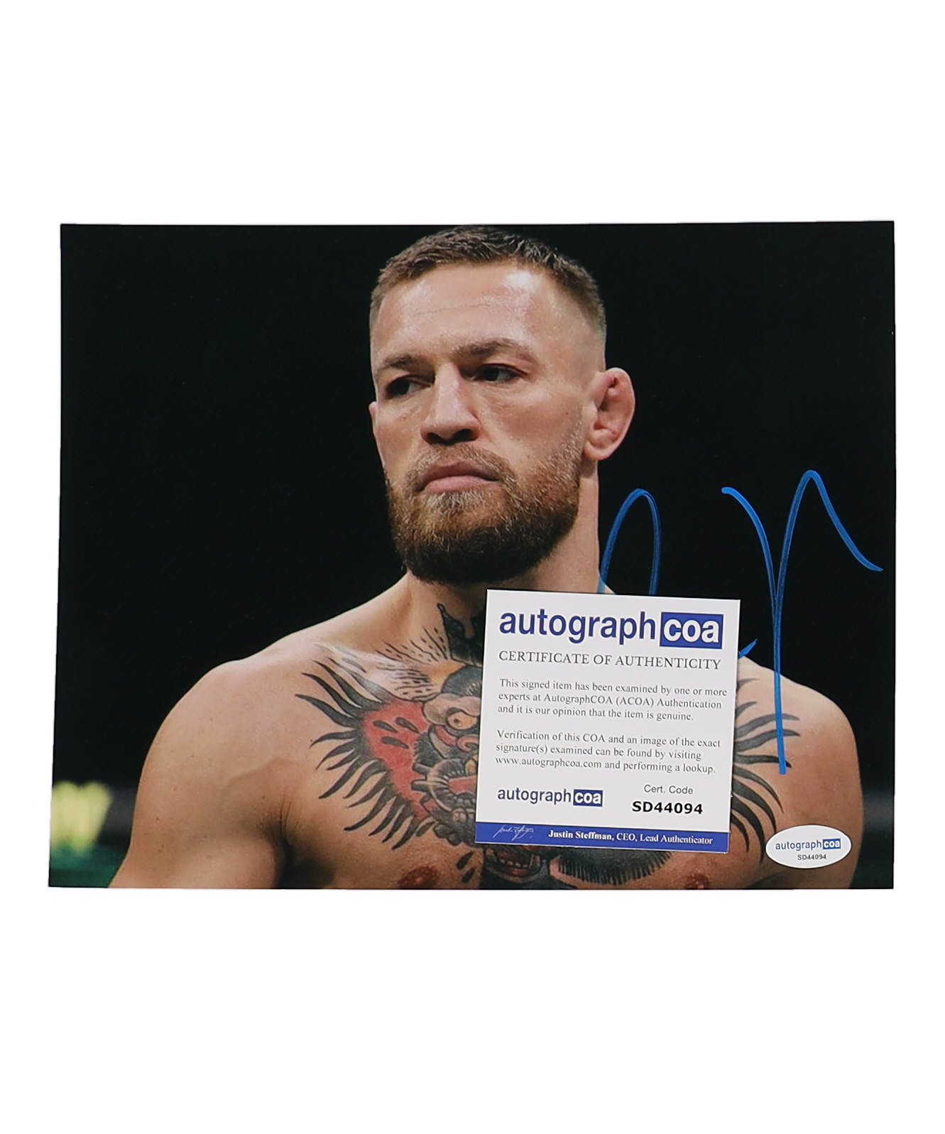 Conor McGregor Signed UFC 8x10 Photo (AutographCOA) at PristineAuction.com Conor McGregor Signed UFC 8x10 Photo (AutographCOA) at PristineAuction.com
