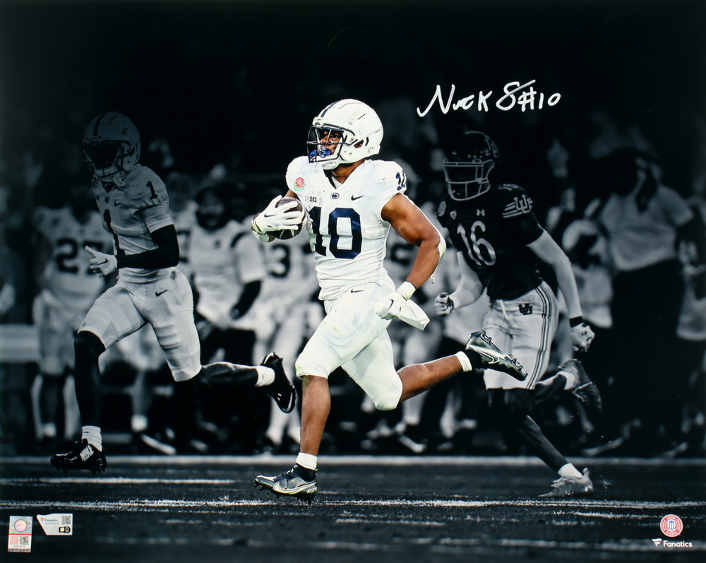 Nick Singleton Signed Penn State Nittany Lions 16x20 Photo (Fanatics) at PristineAuction.com Nick Singleton Signed Penn State Nittany Lions 16x20 Photo (Fanatics) at PristineAuction.com