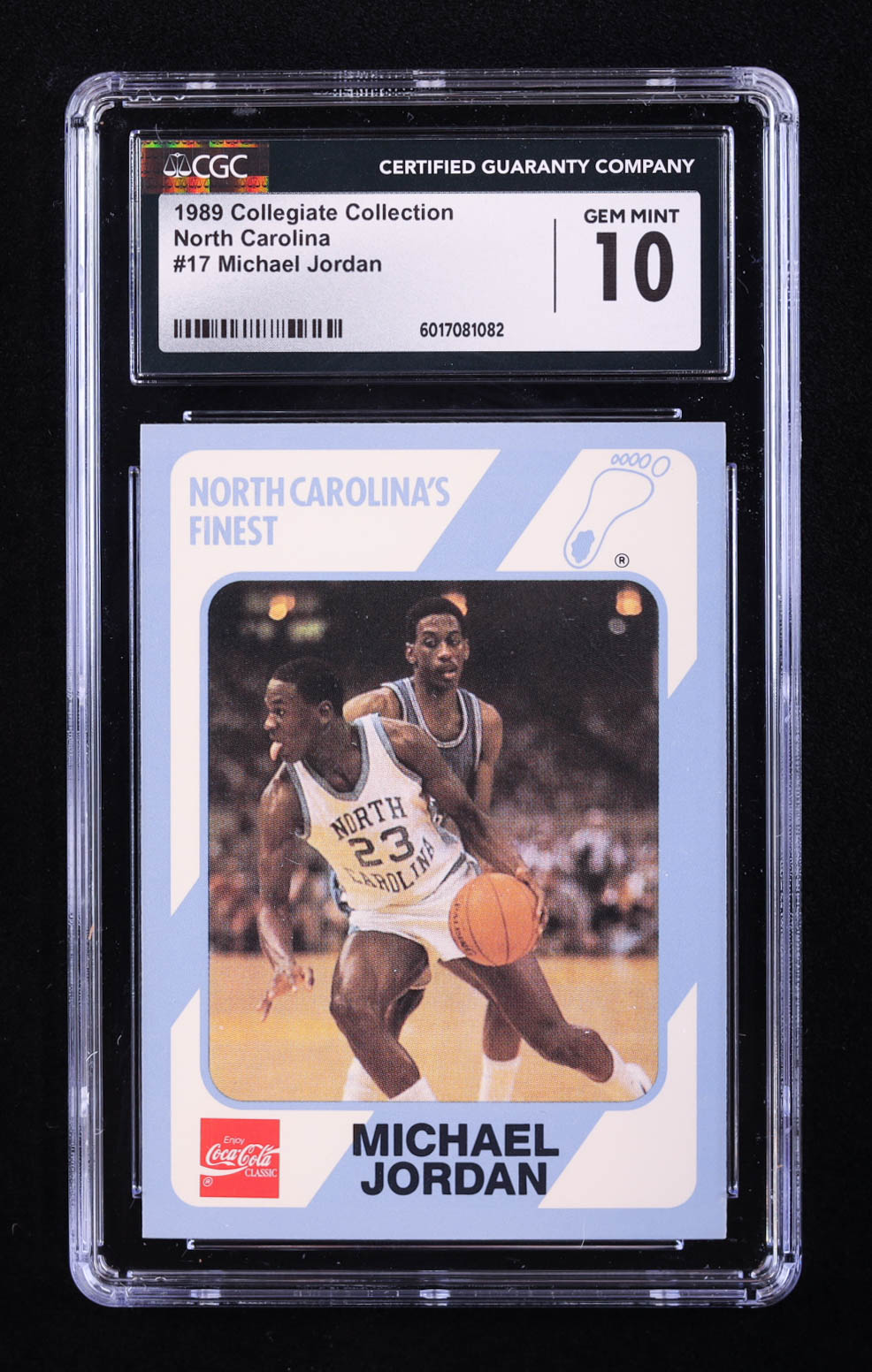 Michael Jordan 1989 North Carolina Collegiate Collection #17 (CGC 10) at PristineAuction.com Michael Jordan 1989 North Carolina Collegiate Collection #17 (CGC 10) at PristineAuction.com