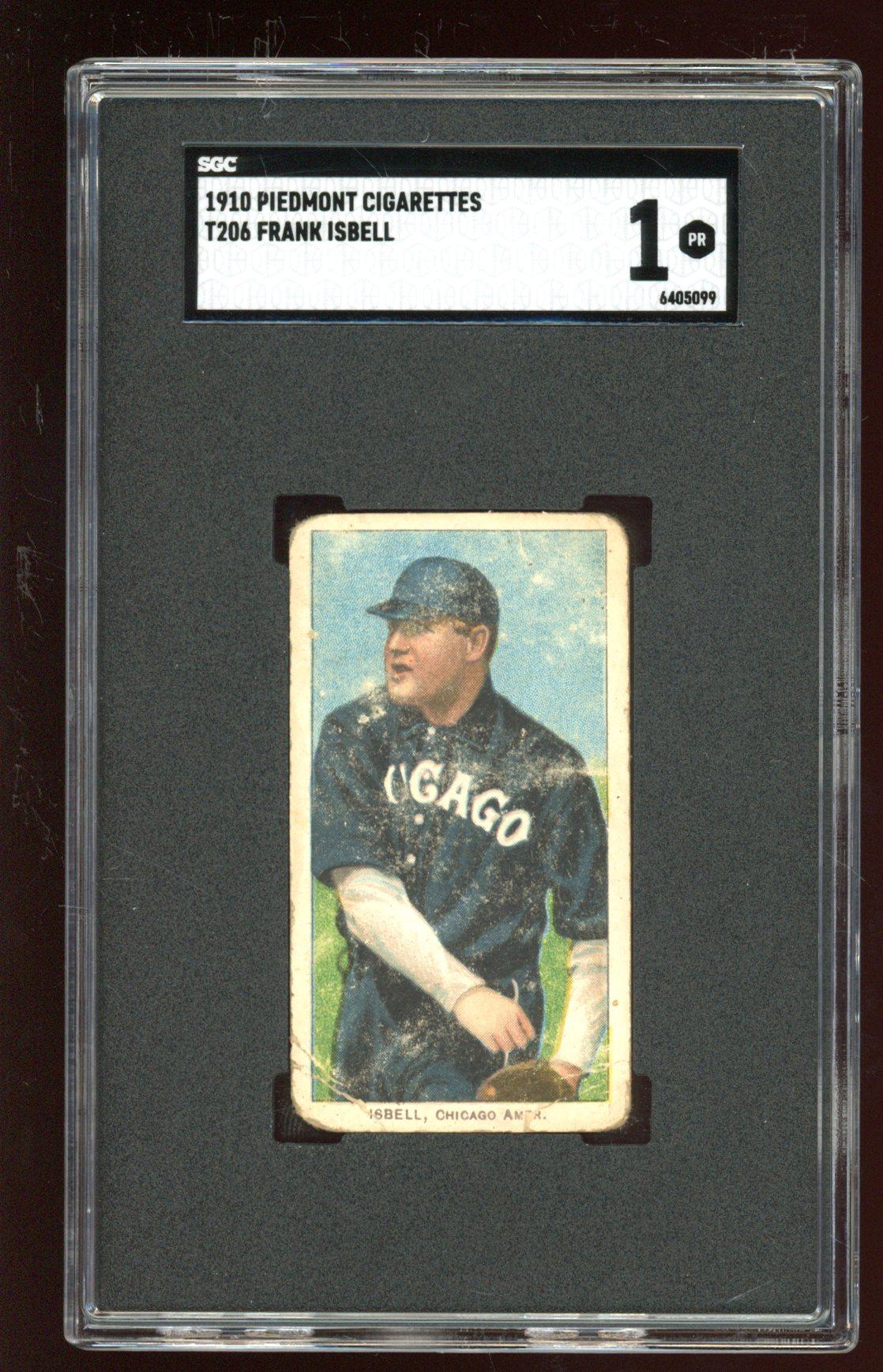 Frank Isbell T206 Piedmont Cigarettes (SGC 1) at PristineAuction.com Frank Isbell T206 Piedmont Cigarettes (SGC 1) at PristineAuction.com