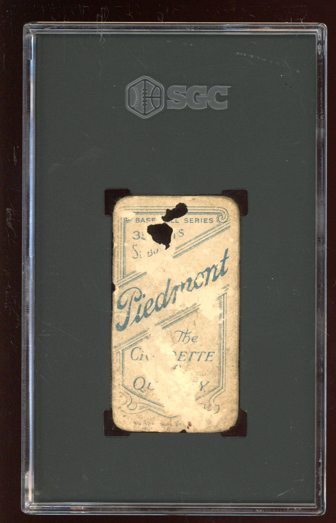 Joe Dunn T206 Piedmont Cigarettes (SGC Authentic) at PristineAuction.com Joe Dunn T206 Piedmont Cigarettes (SGC Authentic) at PristineAuction.com