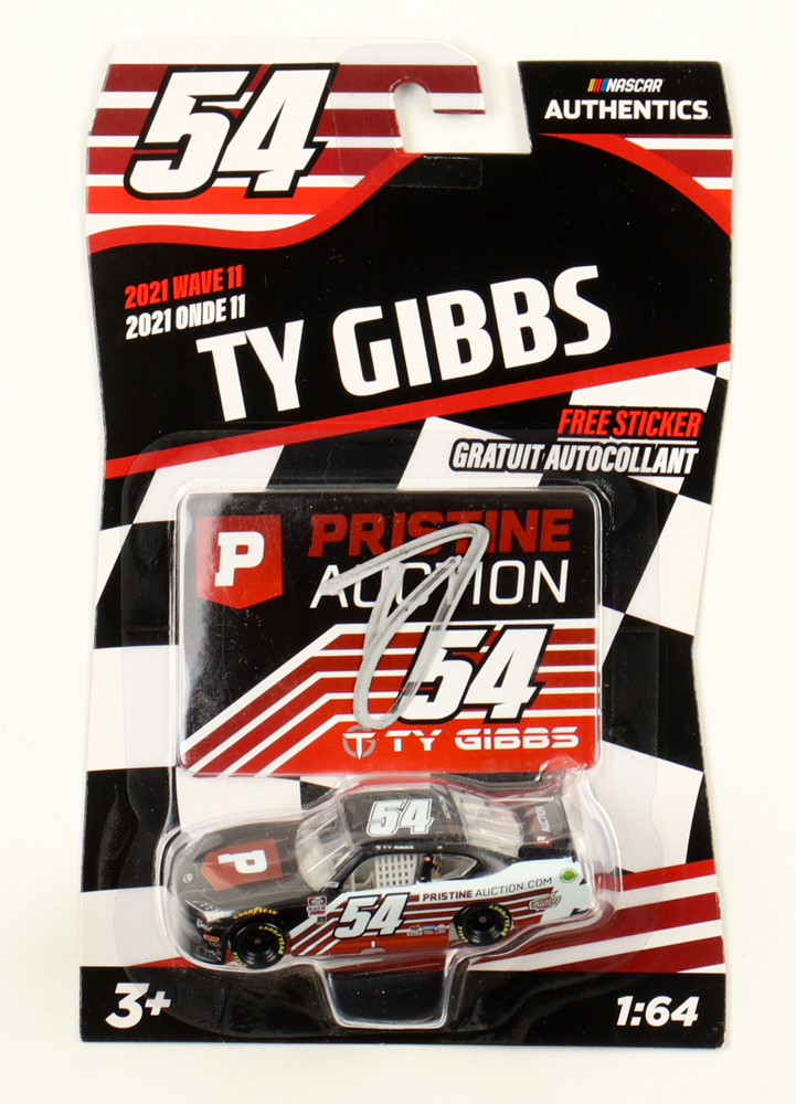 Ty Gibbs Signed 2021 NASCAR #54 Pristine Auction Toyota Supra - 1:64 Diecast Car (PA) at PristineAuction.com Ty Gibbs Signed 2021 NASCAR #54 Pristine Auction Toyota Supra - 1:64 Diecast Car (PA) at PristineAuction.com