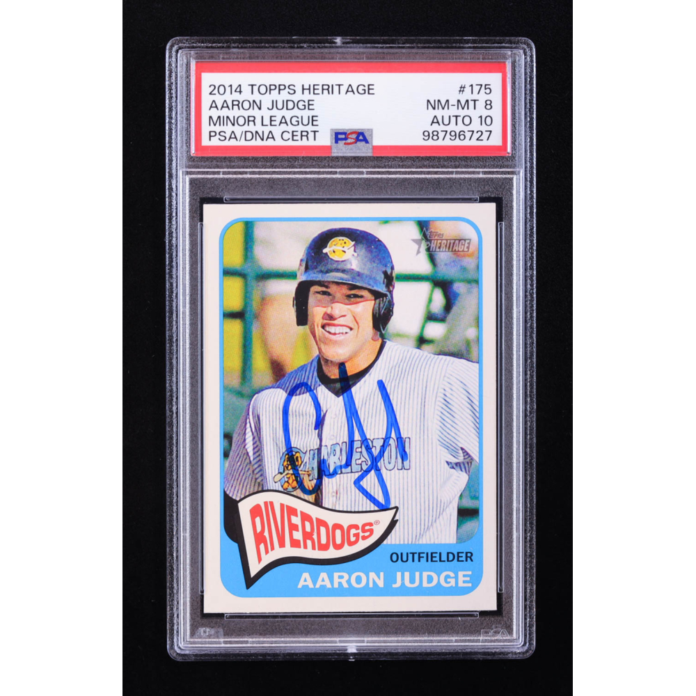 Aaron Judge Signed 2014 Topps Heritage Minors #175 RC (PSA 8 ...