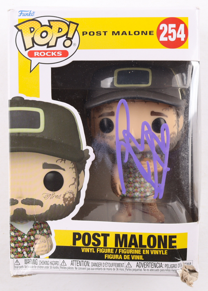 Post Malone Signed "Post Malone" #254 Funko Pop! Vinyl Figure (JSA) at PristineAuction.com Post Malone Signed "Post Malone" #254 Funko Pop! Vinyl Figure (JSA) at PristineAuction.com