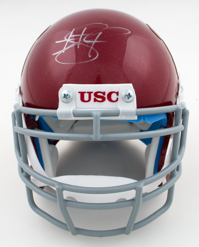 Troy Polamalu Signed USC Trojans Mini Helmet (JSA) at PristineAuction.com Troy Polamalu Signed USC Trojans Mini Helmet (JSA) at PristineAuction.com