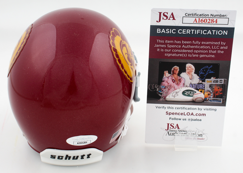 Troy Polamalu Signed USC Trojans Mini Helmet (JSA) at PristineAuction.com Troy Polamalu Signed USC Trojans Mini Helmet (JSA) at PristineAuction.com