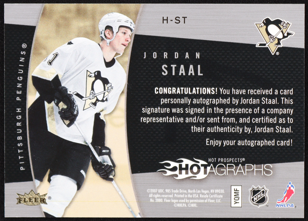jordan staal signature
