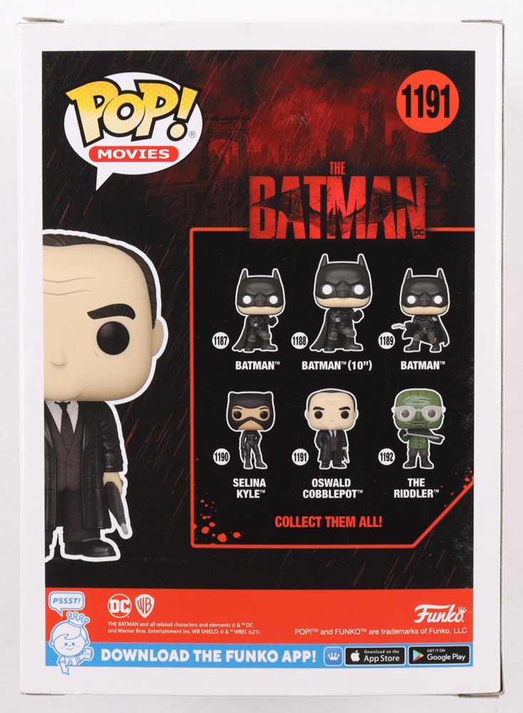 Colin Farrell Signed "The Batman" #1191 Oswald Cobblepot Chase Edition Funko Pop! Vinyl Figure (Beckett) at PristineAuction.com Colin Farrell Signed "The Batman" #1191 Oswald Cobblepot Chase Edition Funko Pop! Vinyl Figure (Beckett) at PristineAuction.com