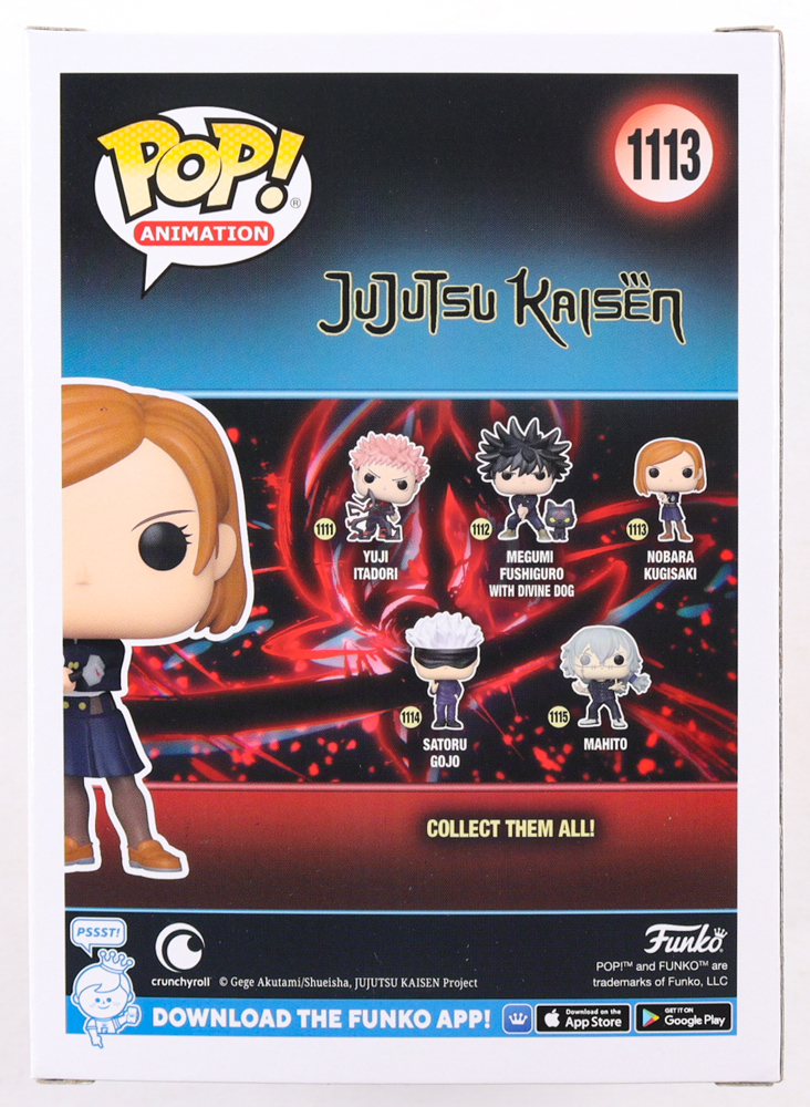 Anne Yatco Signed "Jujutsu Kaisen" #1113 Nobara Kugisaki Funko Pop! Vinyl Figure Inscribed "Let's Play A Game Of Chicken!", "Nobara" & A Hand Drawn Sketch (JSA) at PristineAuction.com Anne Yatco Signed "Jujutsu Kaisen" #1113 Nobara Kugisaki Funko Pop! Vinyl Figure Inscribed "Let's Play A Game Of Chicken!", "Nobara" & A Hand Drawn Sketch (JSA) at PristineAuction.com