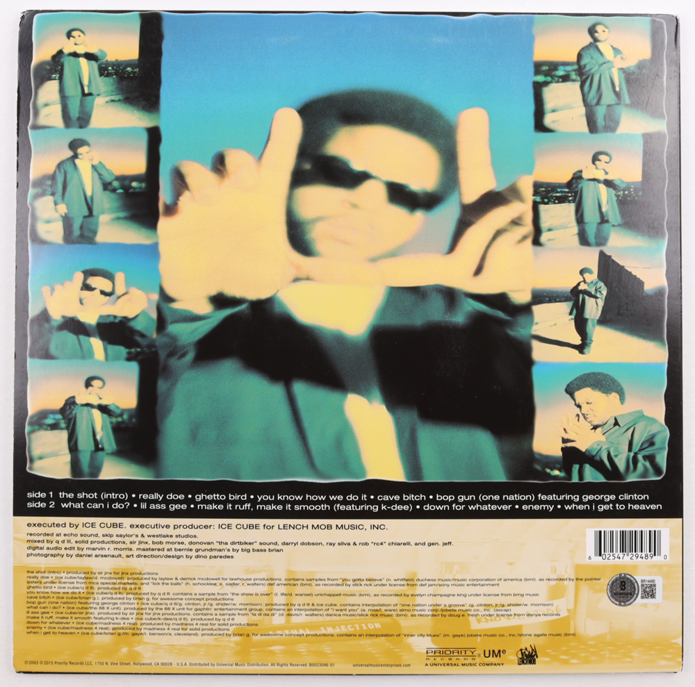 Ice Cube Signed "Lethal Injection" Vinyl Record Album (Beckett) at PristineAuction.com Ice Cube Signed "Lethal Injection" Vinyl Record Album (Beckett) at PristineAuction.com