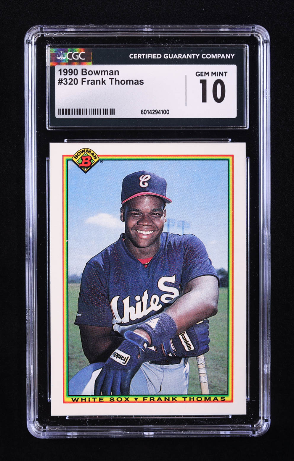 Frank Thomas 1990 Bowman #320 RC (CGC 10) at PristineAuction.com Frank Thomas 1990 Bowman #320 RC (CGC 10) at PristineAuction.com