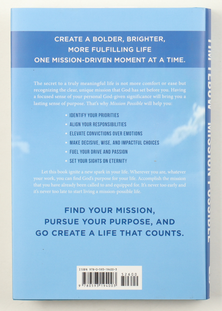 Tim Tebow Signed "Mission Possible" Hard Cover Book (JSA) at PristineAuction.com Tim Tebow Signed "Mission Possible" Hard Cover Book (JSA) at PristineAuction.com