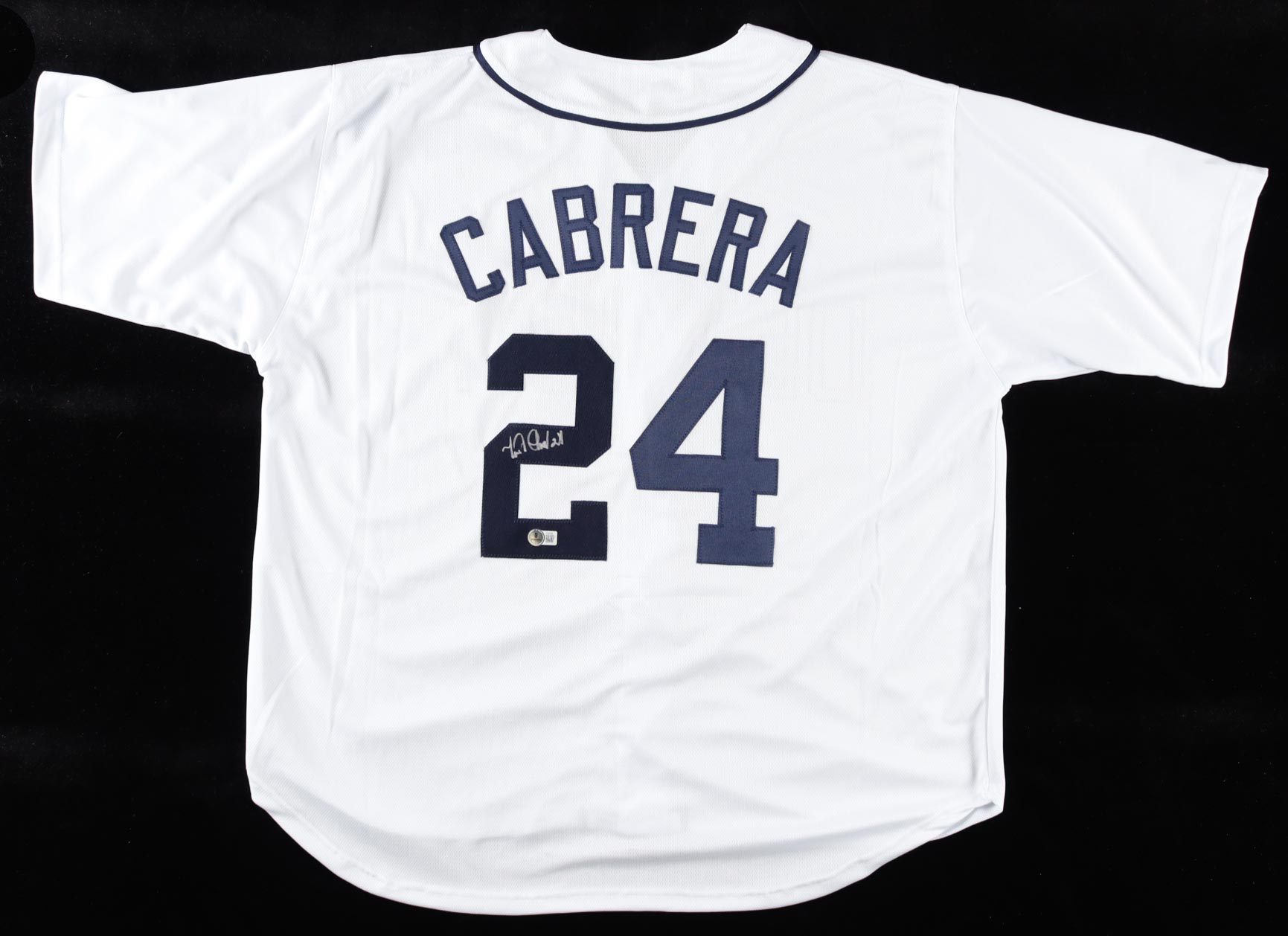 Miguel Cabrera Signed Jersey (Beckett) at PristineAuction.com Miguel Cabrera Signed Jersey (Beckett) at PristineAuction.com