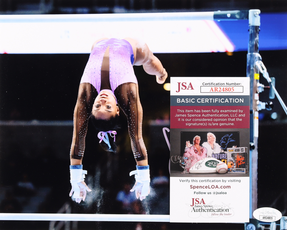 Simone Biles Signed Team USA 8x10 Photo (JSA) at PristineAuction.com Simone Biles Signed Team USA 8x10 Photo (JSA) at PristineAuction.com