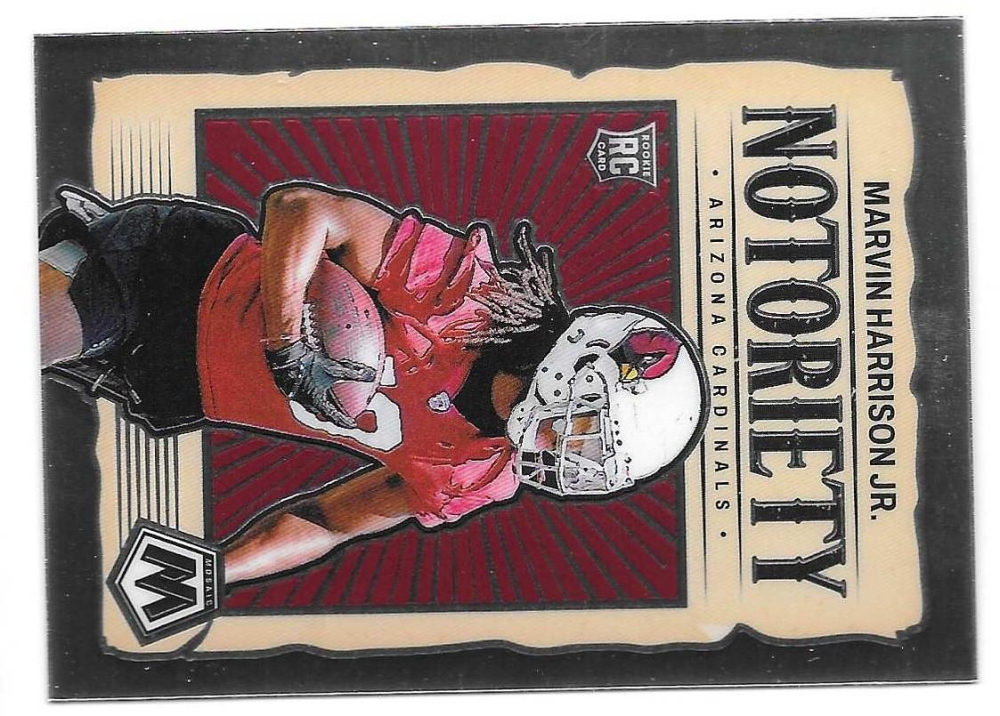 Marvin Harrison Jr. 2024 Panini Mosaic Notoriety #22 RC at PristineAuction.com Marvin Harrison Jr. 2024 Panini Mosaic Notoriety #22 RC at PristineAuction.com