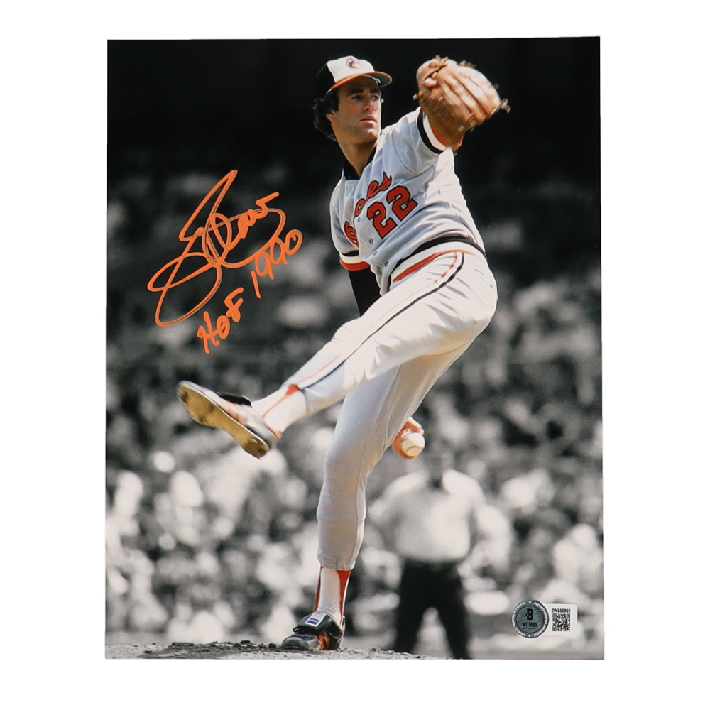 Jim Palmer Signed Orioles 8x10 Photo Inscribed "HOF 1990" (Beckett) at PristineAuction.com