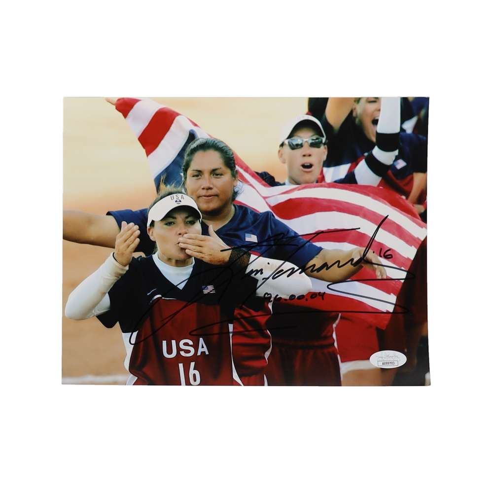 Lisa Fernandez Signed Team USA 8x10 Photo Inscribed "96, 00, 04" (JSA) at PristineAuction.com