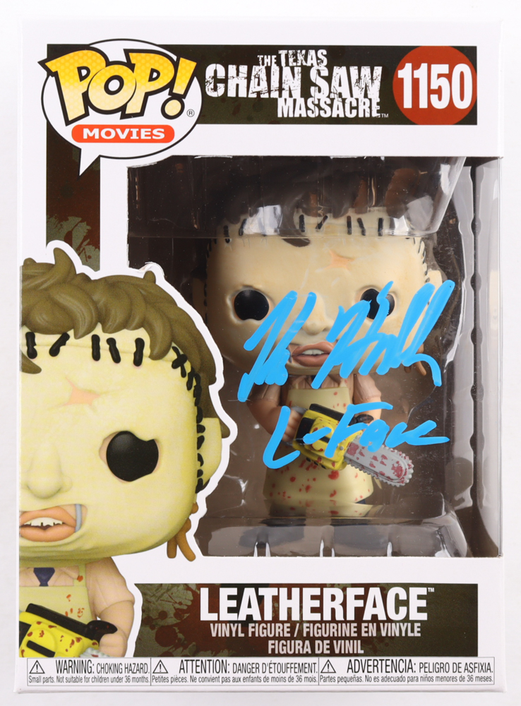 Kane Hodder Signed "The Texas Chainsaw Massacre" #1150 Leatherface Funko Pop! Vinyl Figure Inscribed "L-Face" (JSA) at PristineAuction.com Kane Hodder Signed "The Texas Chainsaw Massacre" #1150 Leatherface Funko Pop! Vinyl Figure Inscribed "L-Face" (JSA) at PristineAuction.com