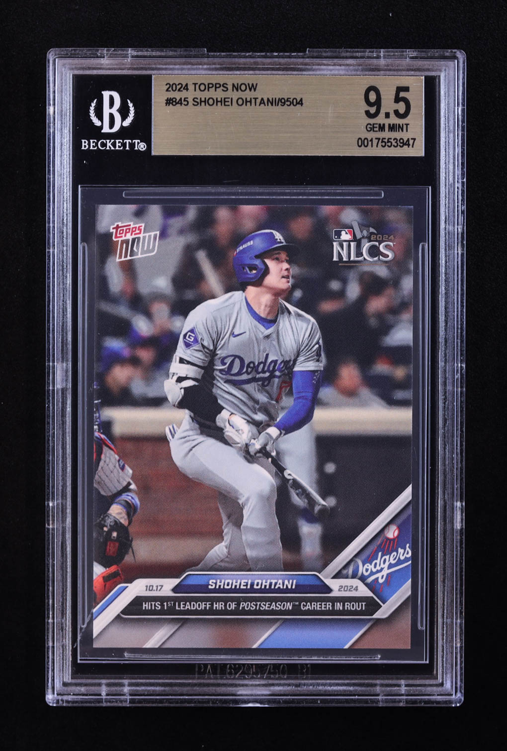 Shohei Ohtani 2024 Topps Now #845 (BGS 9.5) at PristineAuction.com Shohei Ohtani 2024 Topps Now #845 (BGS 9.5) at PristineAuction.com