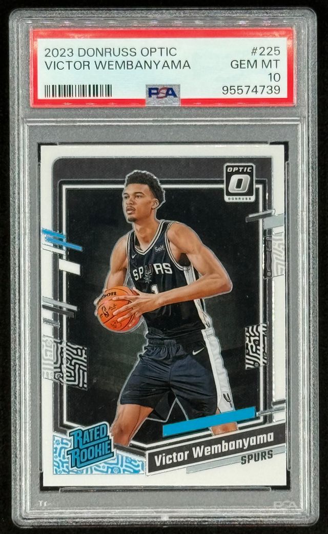 Victor Wembanyama 2023-24 Donruss Optic #225 RR RC (PSA 10) at PristineAuction.com Victor Wembanyama 2023-24 Donruss Optic #225 RR RC (PSA 10) at PristineAuction.com