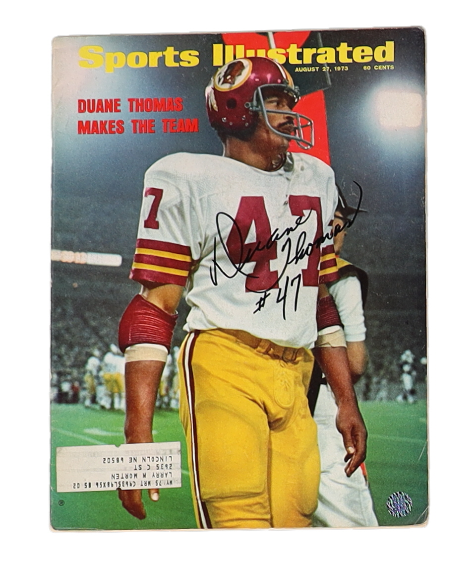 Duane Thomas Signed 1973 Sports Illustrated Magazine (AWM) at PristineAuction.com Duane Thomas Signed 1973 Sports Illustrated Magazine (AWM) at PristineAuction.com