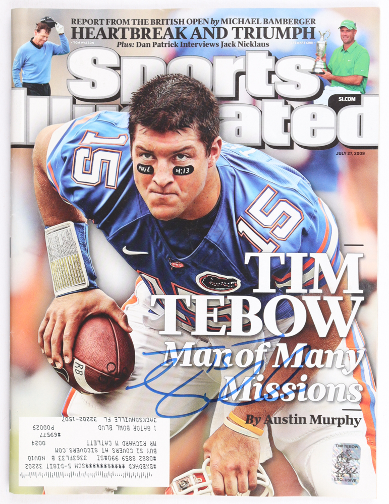 Tim Tebow Signed 2009 Sports Illustrated Magazine (Tebow) at PristineAuction.com Tim Tebow Signed 2009 Sports Illustrated Magazine (Tebow) at PristineAuction.com