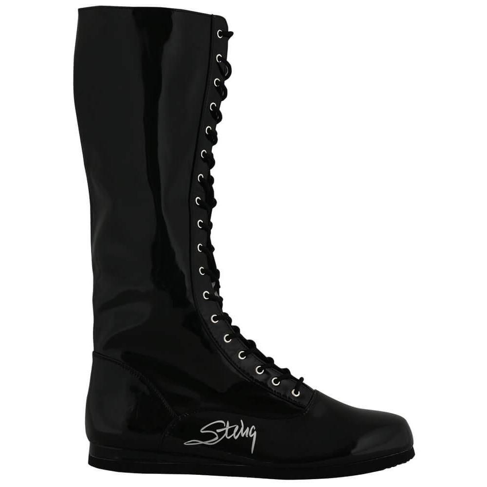Sting Signed Wrestling Boot (Schwartz) Pristine Auction