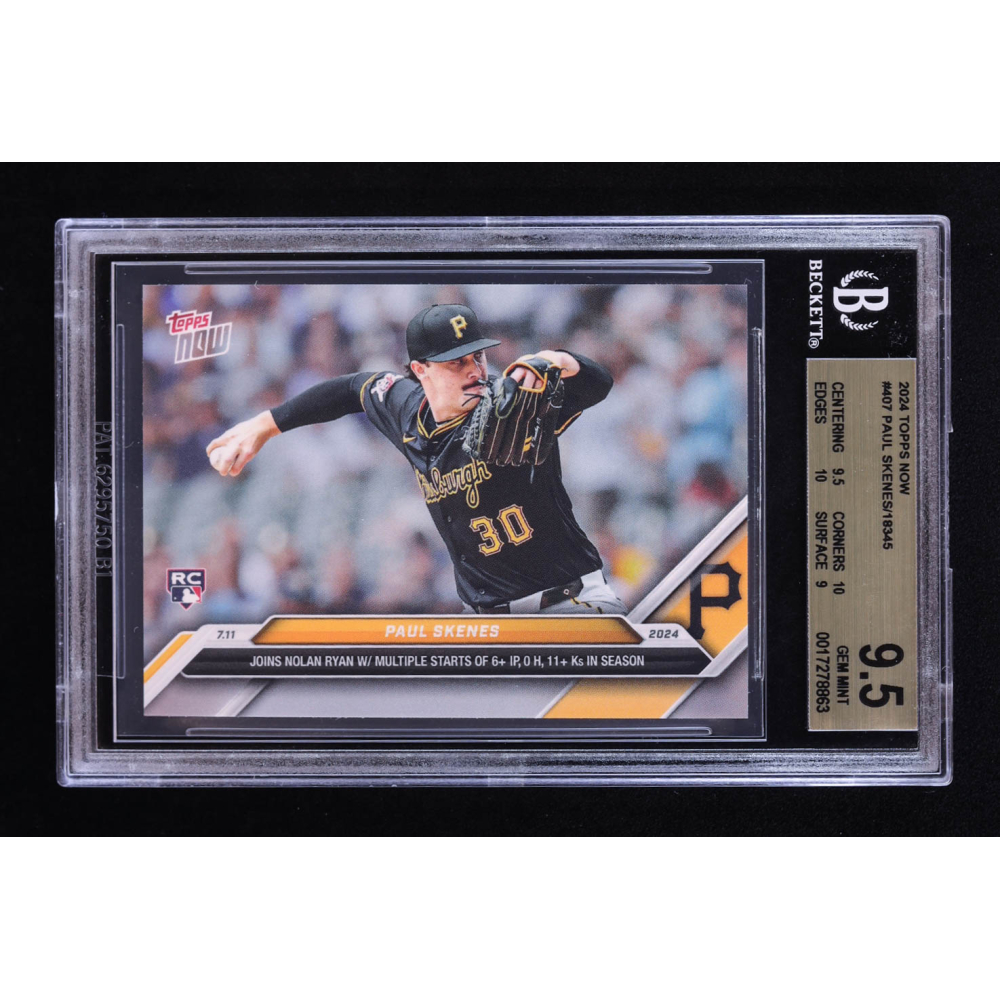 Paul Skenes 2024 Topps Now #407 RC (BGS 9.5) at PristineAuction.com